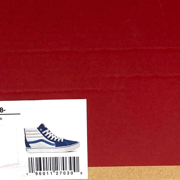 VANS Comfycush SK8-HI Tri-Tone Blue Mens High Top Suede Canvas Shoes VN0A3WMBB23 - Picture 8 of 9